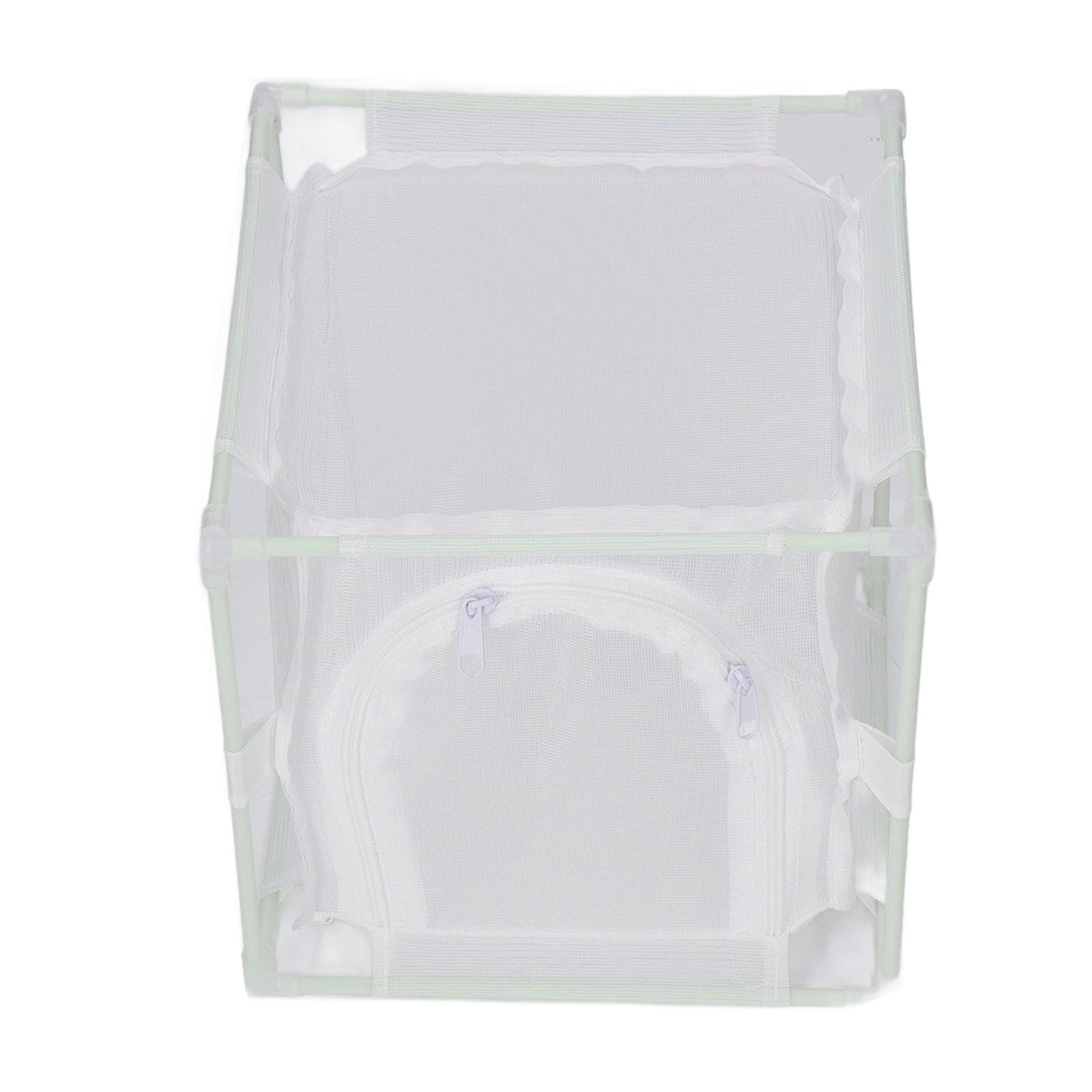 Insect Observation Cage PVC Mesh White Reusable Butterfly Habitat Breeding Incubator Box Reversed U Shaped