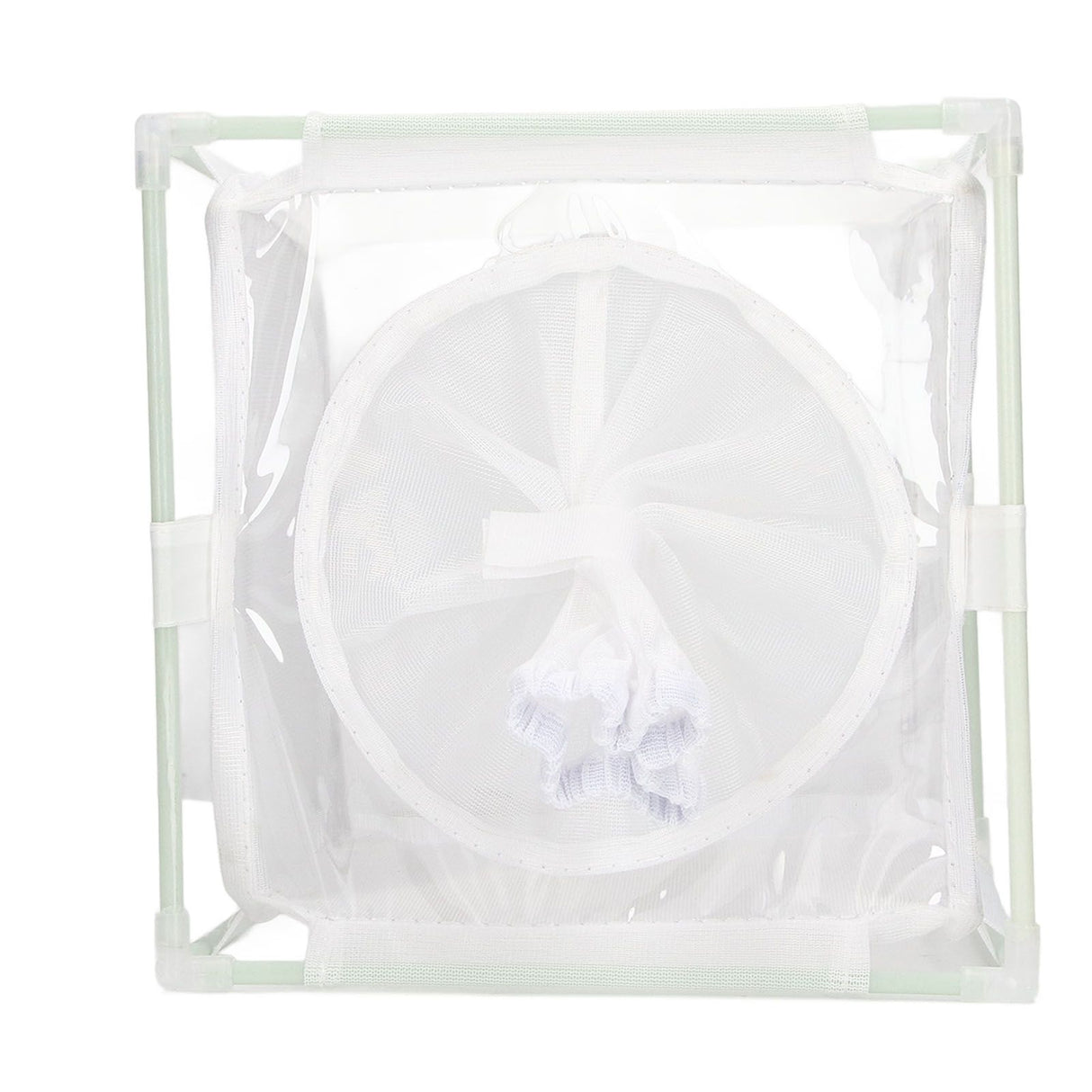 Insect Observation Cage PVC Mesh White Reusable Butterfly Habitat Breeding Incubator Box Sleeve Shaped