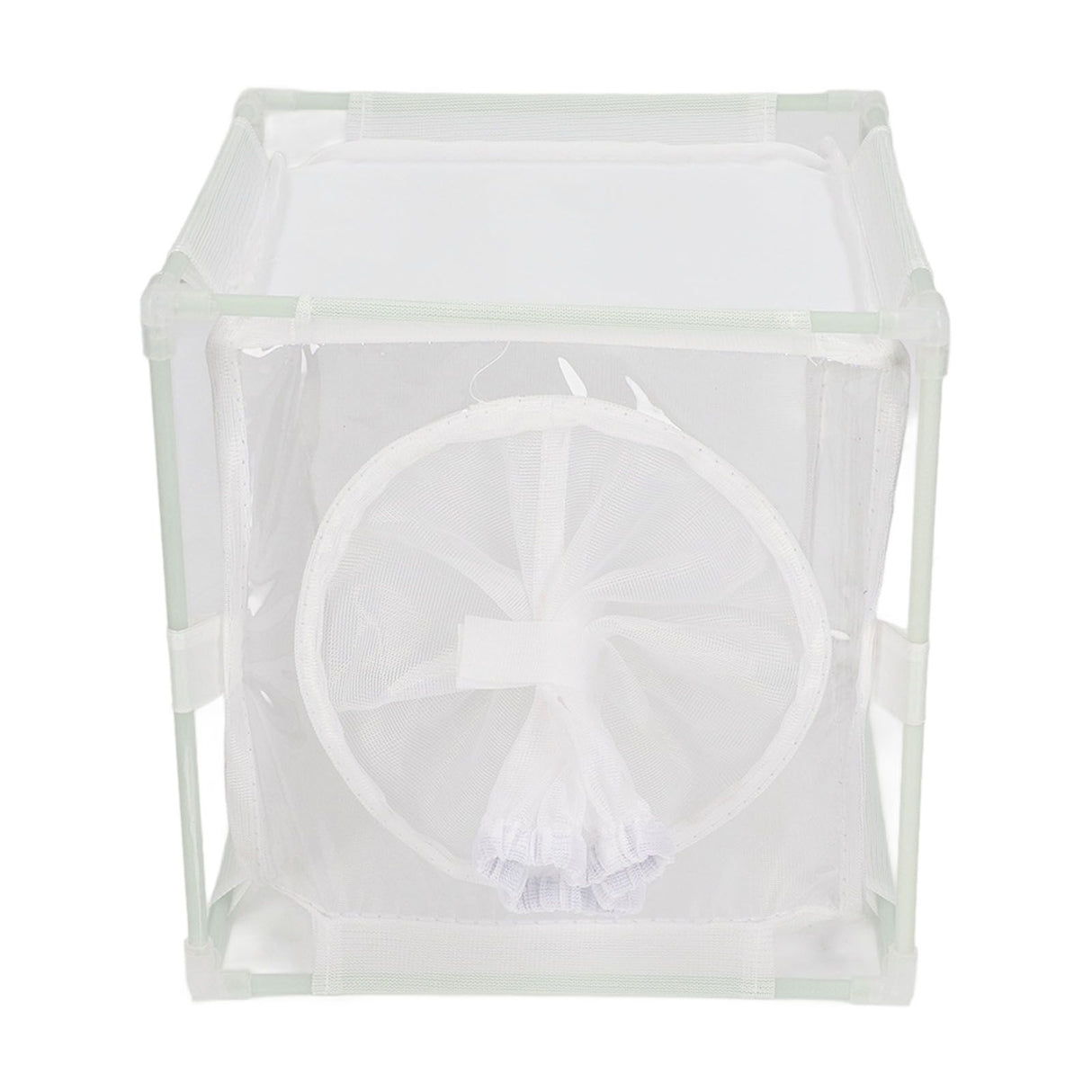 Insect Observation Cage PVC Mesh White Reusable Butterfly Habitat Breeding Incubator Box Sleeve Shaped