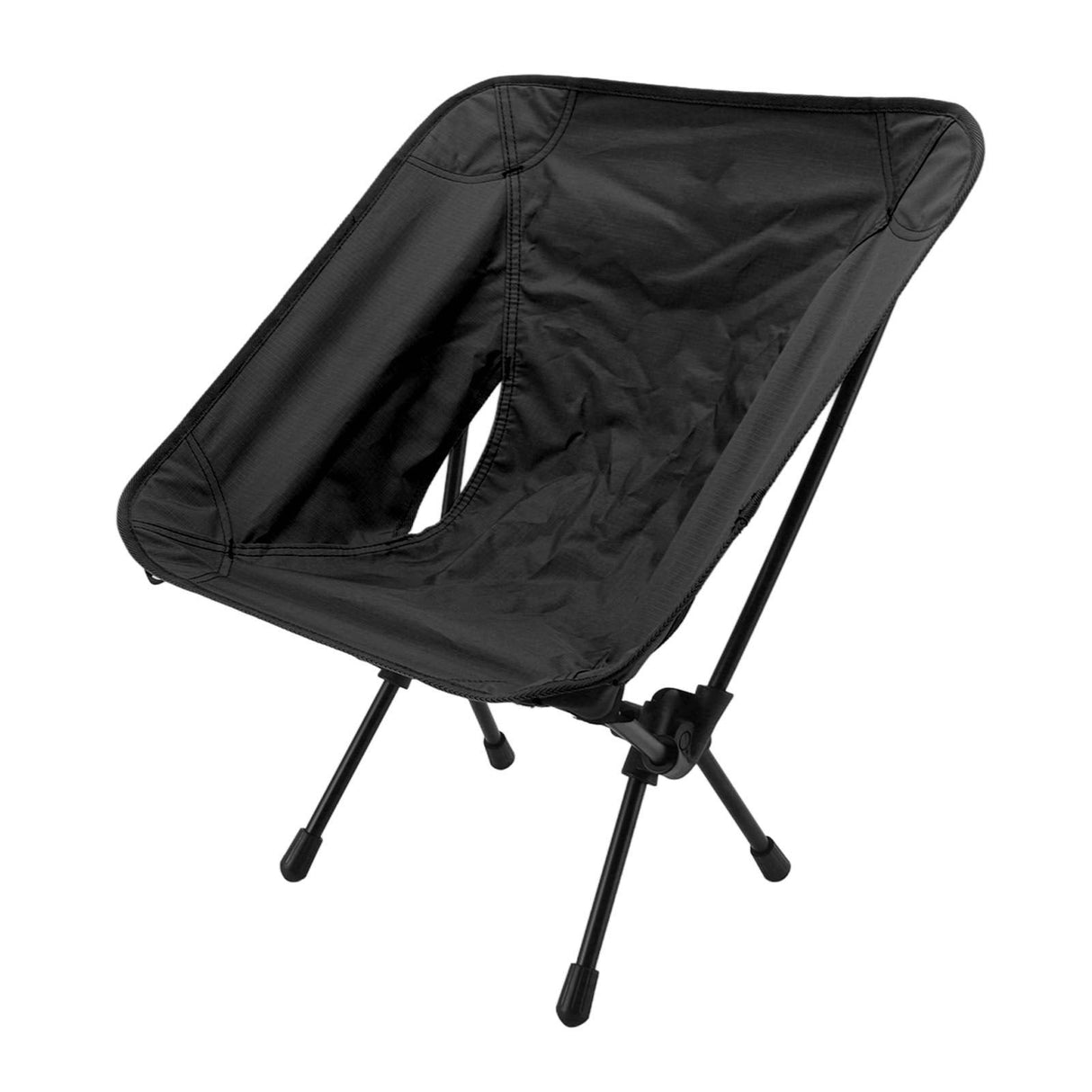 Outdoor Portable Folding Moon Chair Lightweight Leisure Camping Children Chair for Beach Fishing Sketch Black