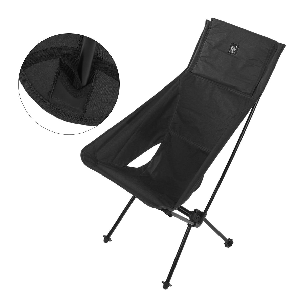 Camping Backpacking Chair Multipurpose Portable Folding Camping Chairs for Hiking Travel Beach Picnic Black