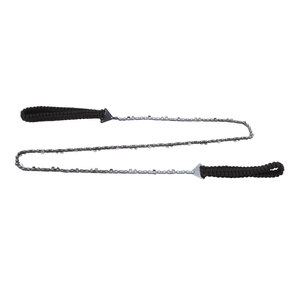 64 Links 31 Cutter 3/8 48 Inch High Reach Tree Limb Hand Rope Chain Saw with Black Paracord