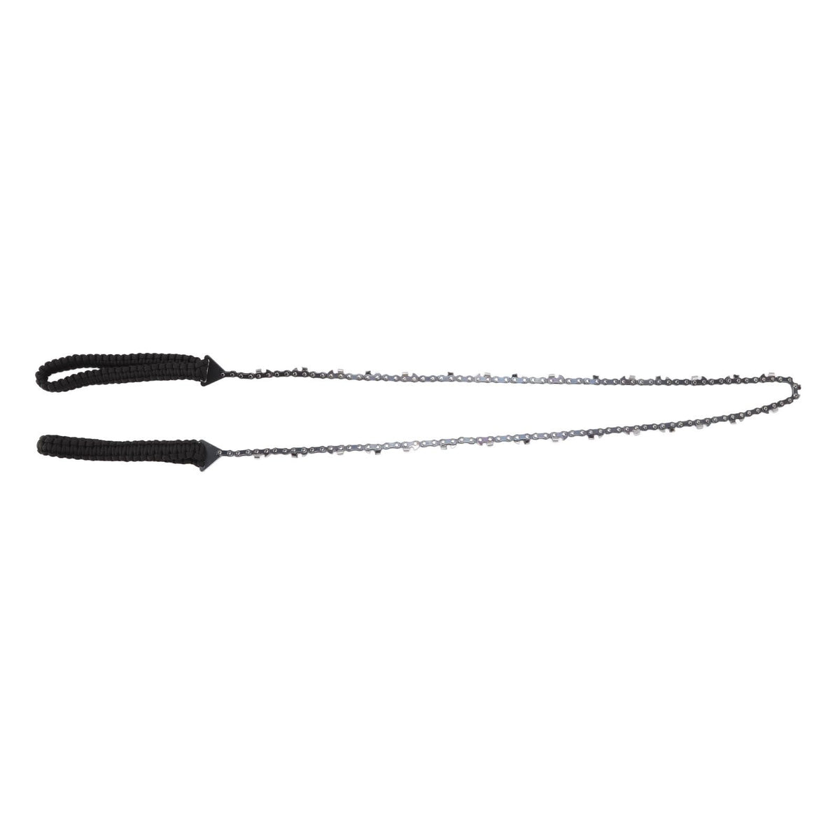 64 Links 31 Cutter 3/8 48 Inch High Reach Tree Limb Hand Rope Chain Saw with Black Paracord