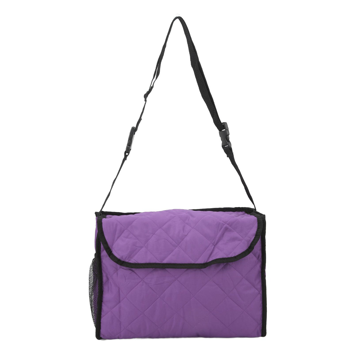 Wheelchair Hanging Storage Bag Quilted Cotton Household Walker Accessories for Scooter Trolley Purple