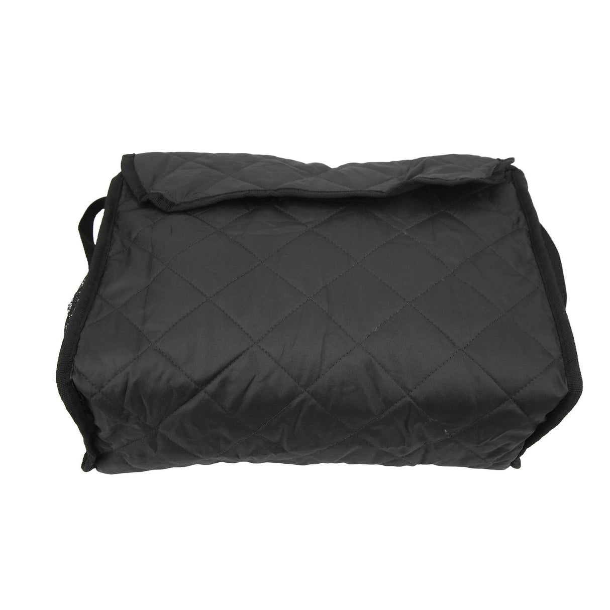 Wheelchair Hanging Storage Bag Quilted Cotton Household Walker Accessories for Scooter Trolley Black
