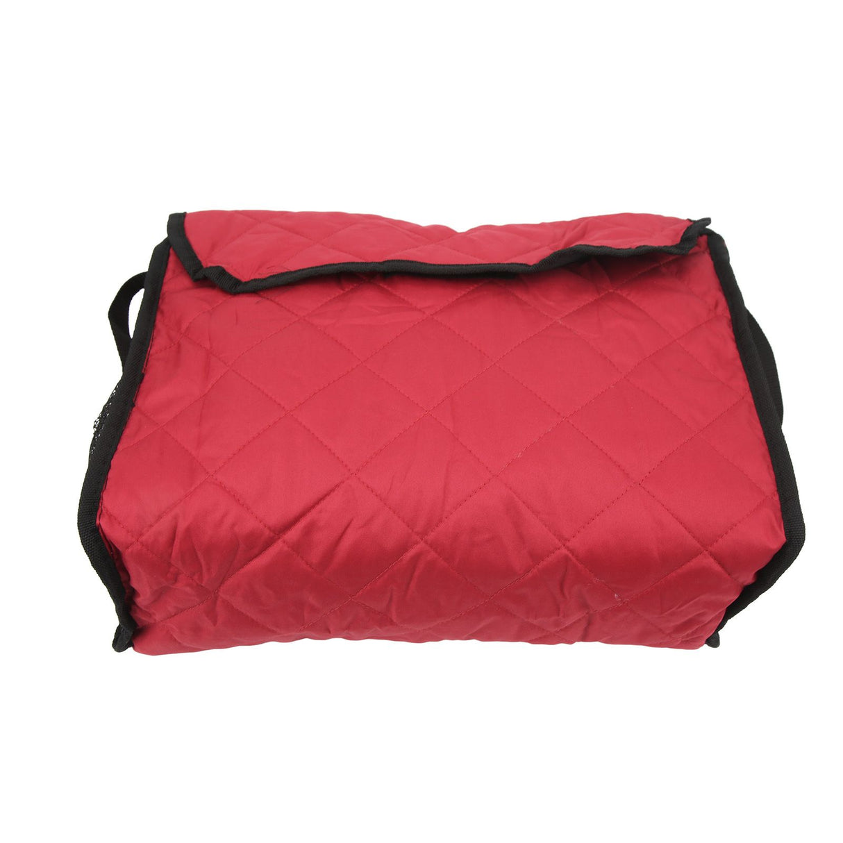 Wheelchair Hanging Storage Bag Quilted Cotton Household Walker Accessories for Scooter Trolley Wine Red