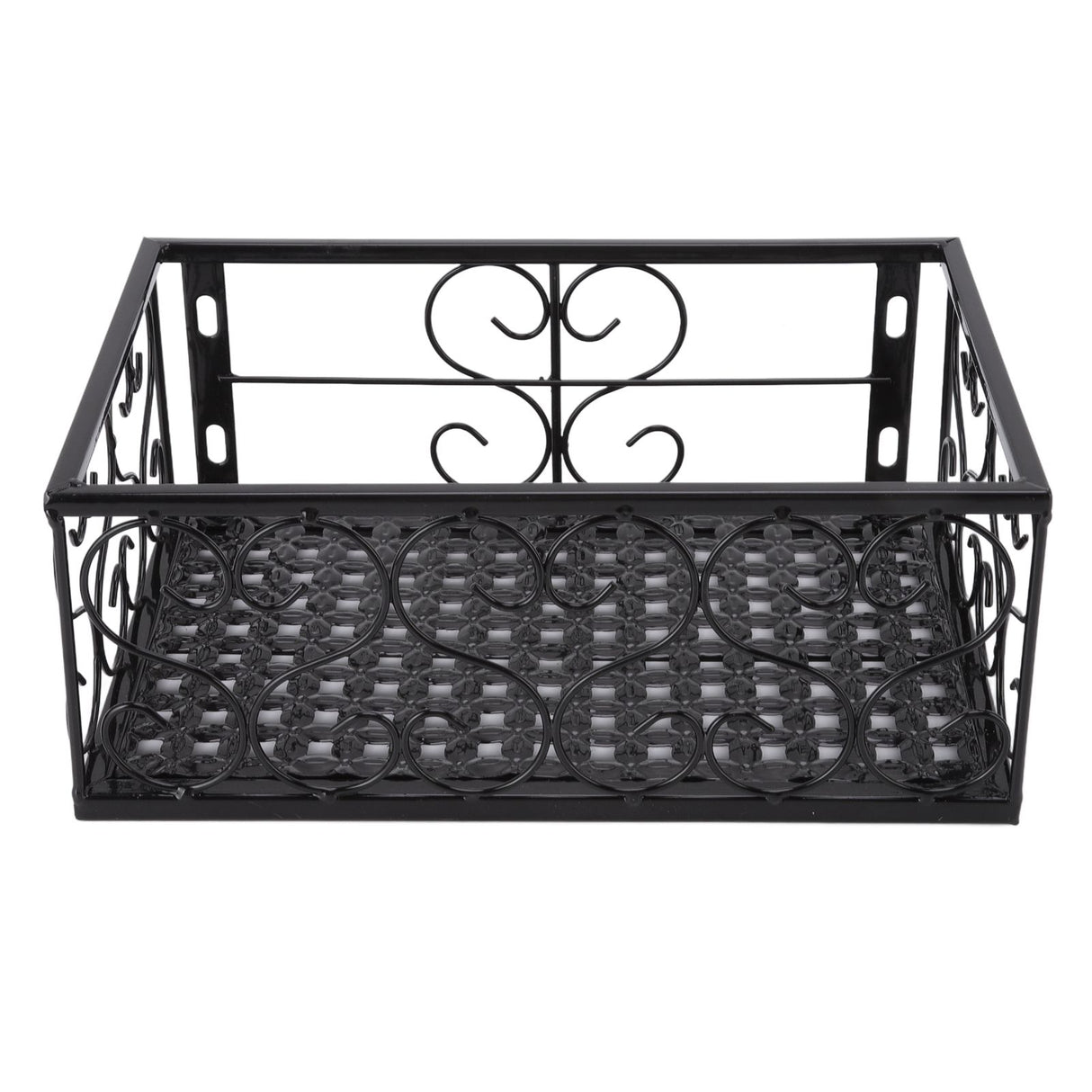 Balcony Flower Pot Stand Thickened Iron Decorative Patio Railing Shelf With Retainers for Windowsill Applicable to 6.5cm/2.6in Railing