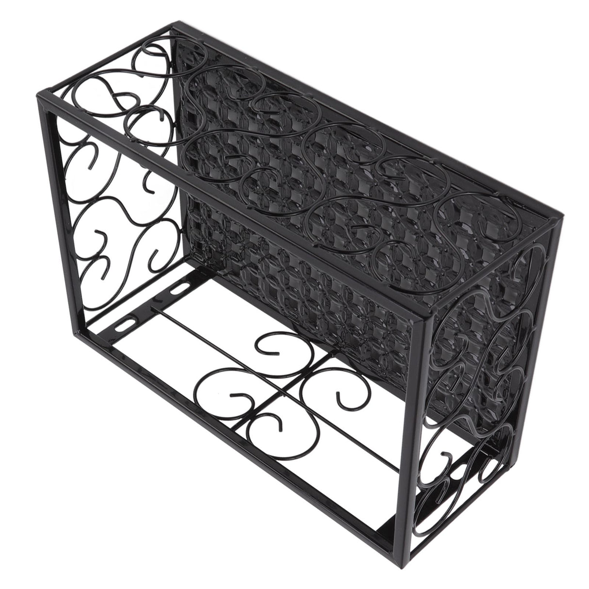 Balcony Flower Pot Stand Thickened Iron Decorative Patio Railing Shelf With Retainers for Windowsill Applicable to 6.5cm/2.6in Railing