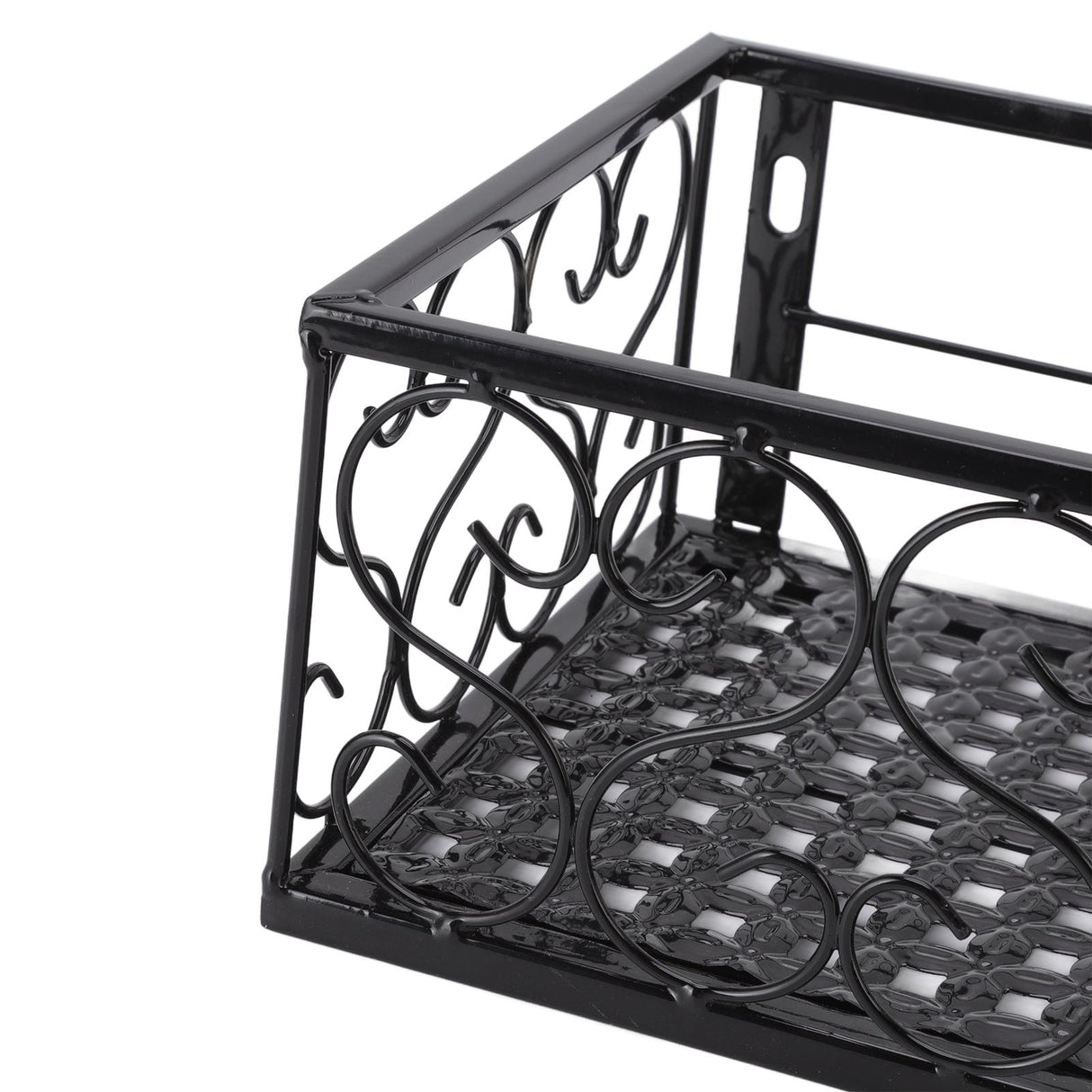 Balcony Flower Pot Stand Thickened Iron Decorative Patio Railing Shelf With Retainers for Windowsill Applicable to 6.5cm/2.6in Railing