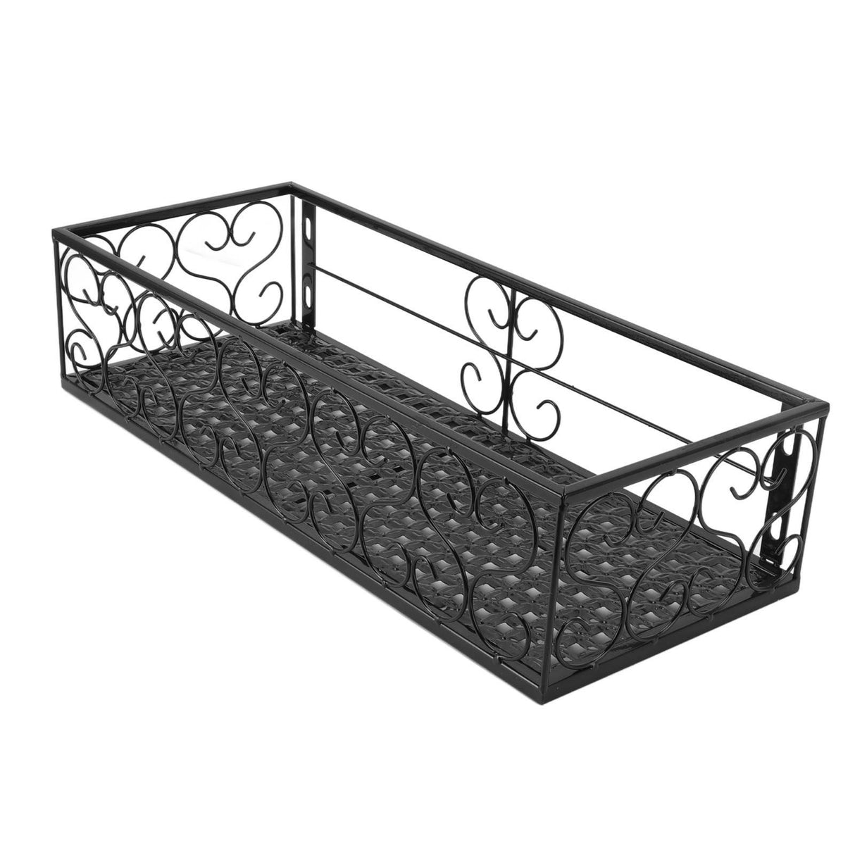 Balcony Flower Rack Hanging Flower Pot Hanger Hanging Wrought Iron Fence Indoor Windowsill Succulent Shelf Suitable for 10.5cm Railings