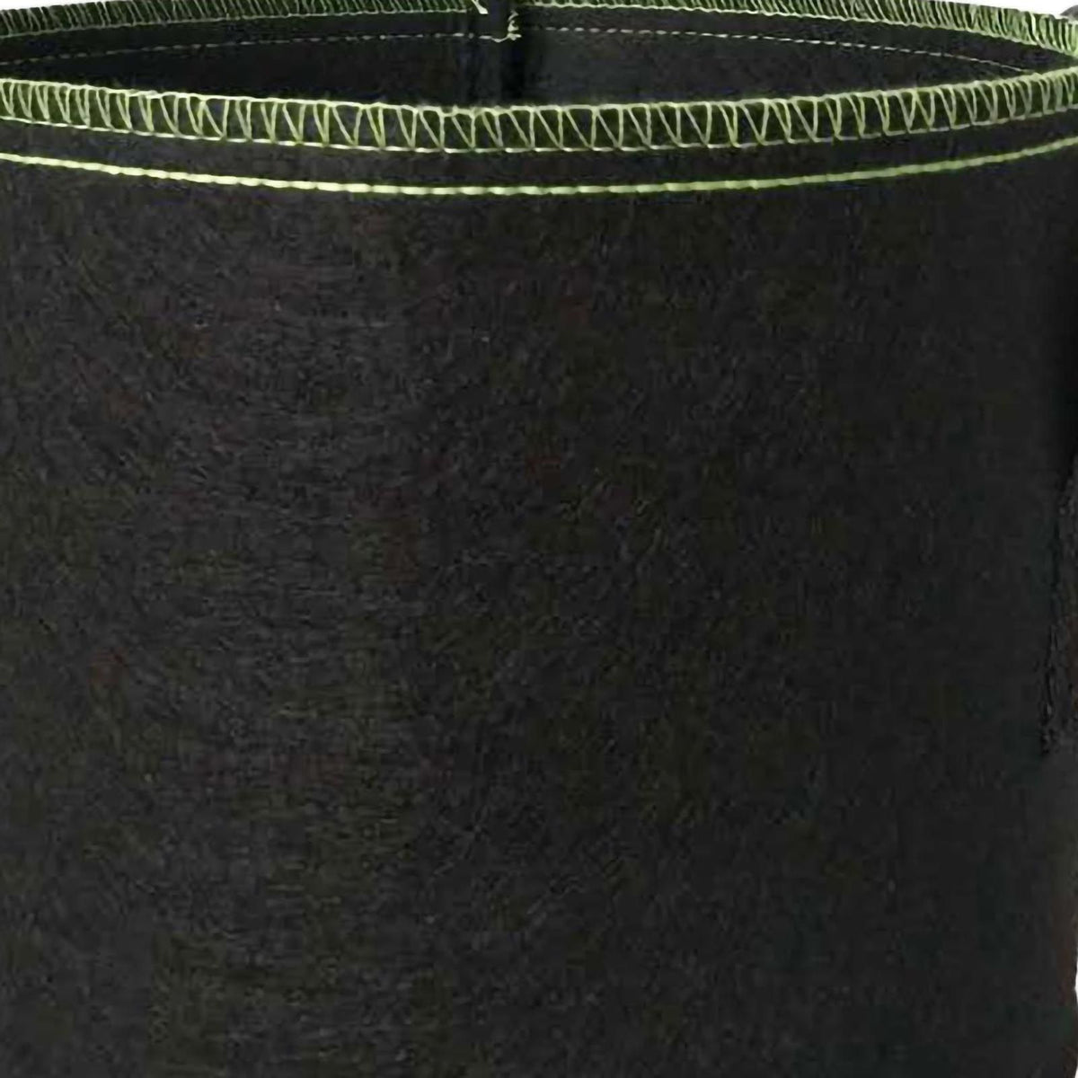 Thickening Grow Bag Non Woven Fabric Pot Vegetable Flower Medicinal Herbs Planting Bag Black with Green Edge 10 Gallon 40x30 5Pcs