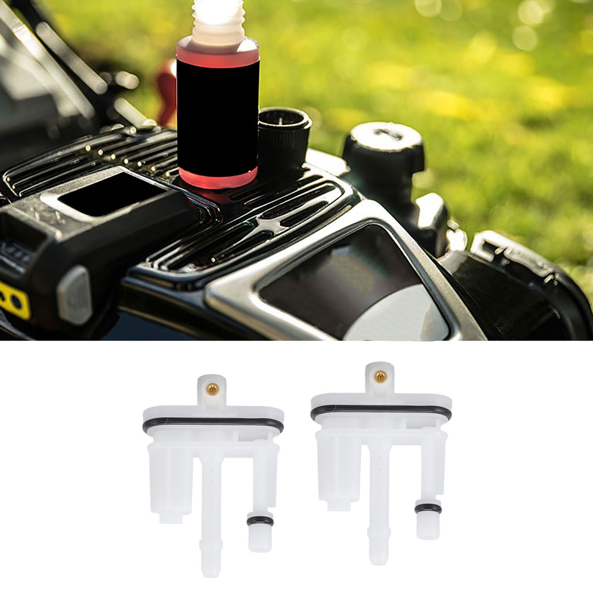 2Pcs Plastic Carburetor Main Jets Set Portable Simple Installation Remove Mower Accessories