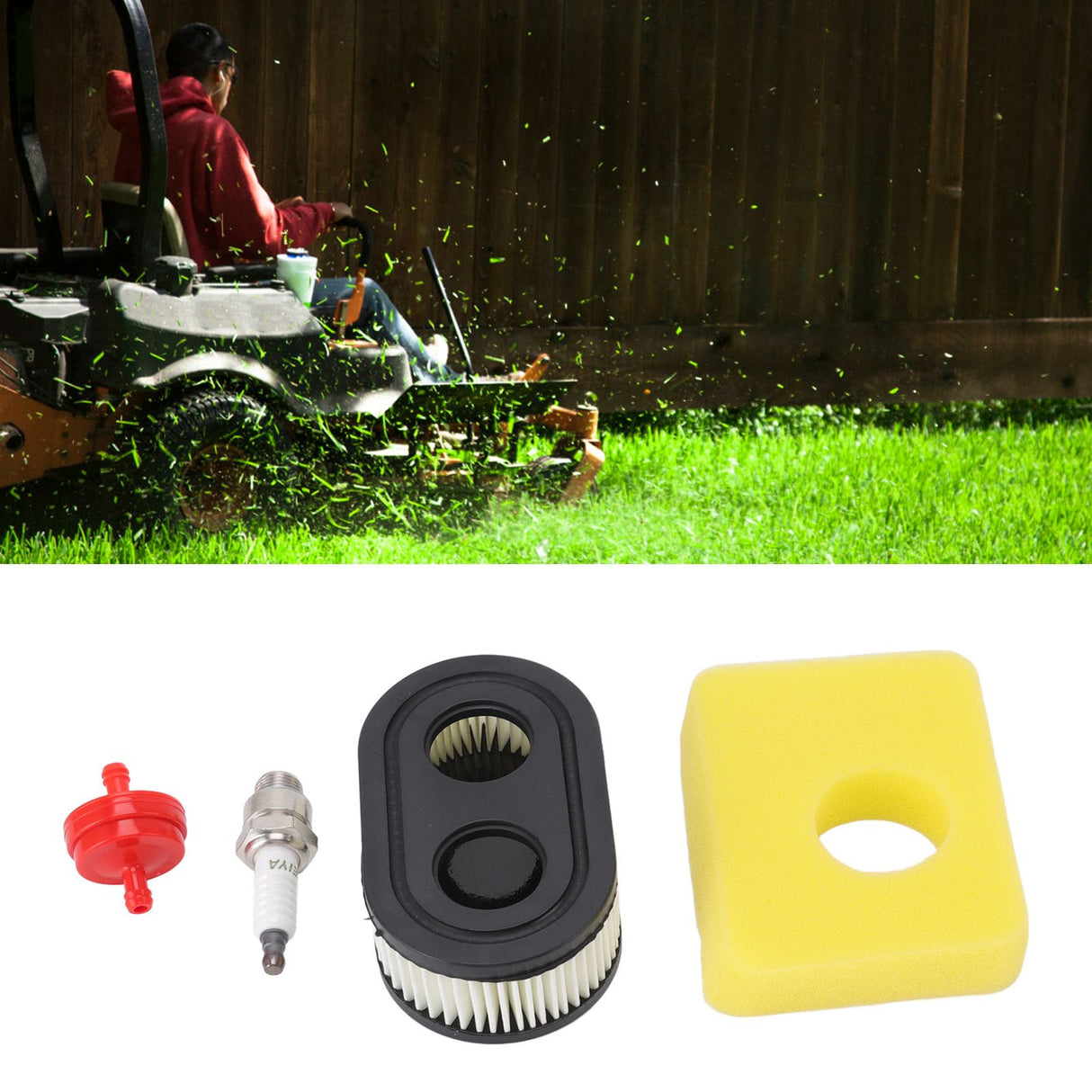 Air Filter Spark Plug Set Sturdy Well Fitted Mower Oil Filter Kit for Troy Bilt 593260 798452
