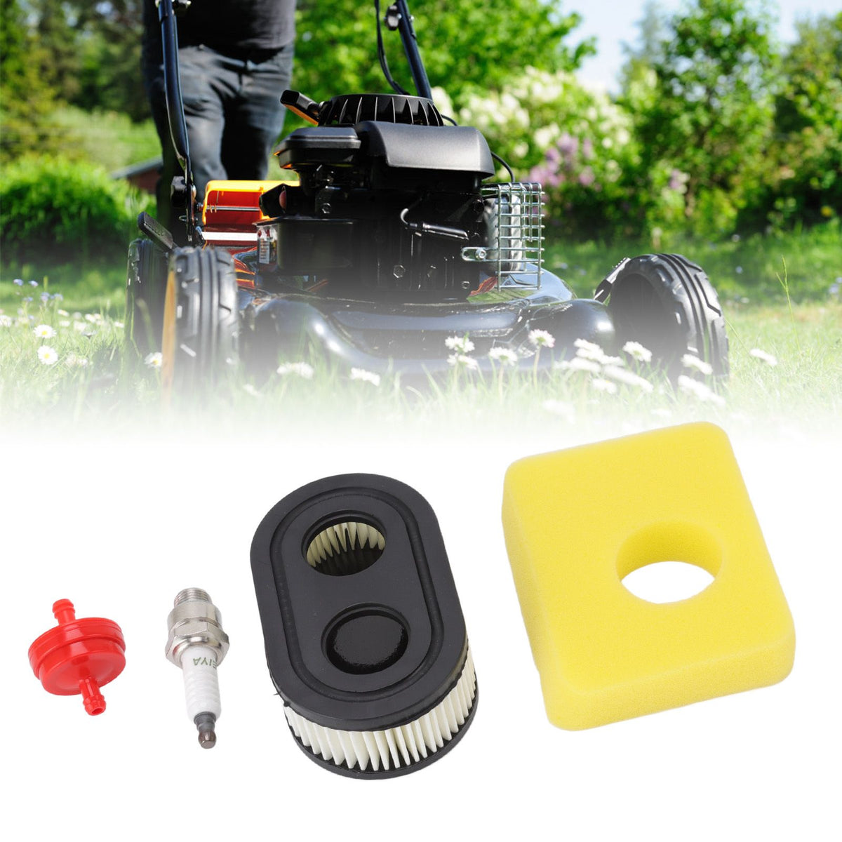 Air Filter Spark Plug Set Sturdy Well Fitted Mower Oil Filter Kit for Troy Bilt 593260 798452