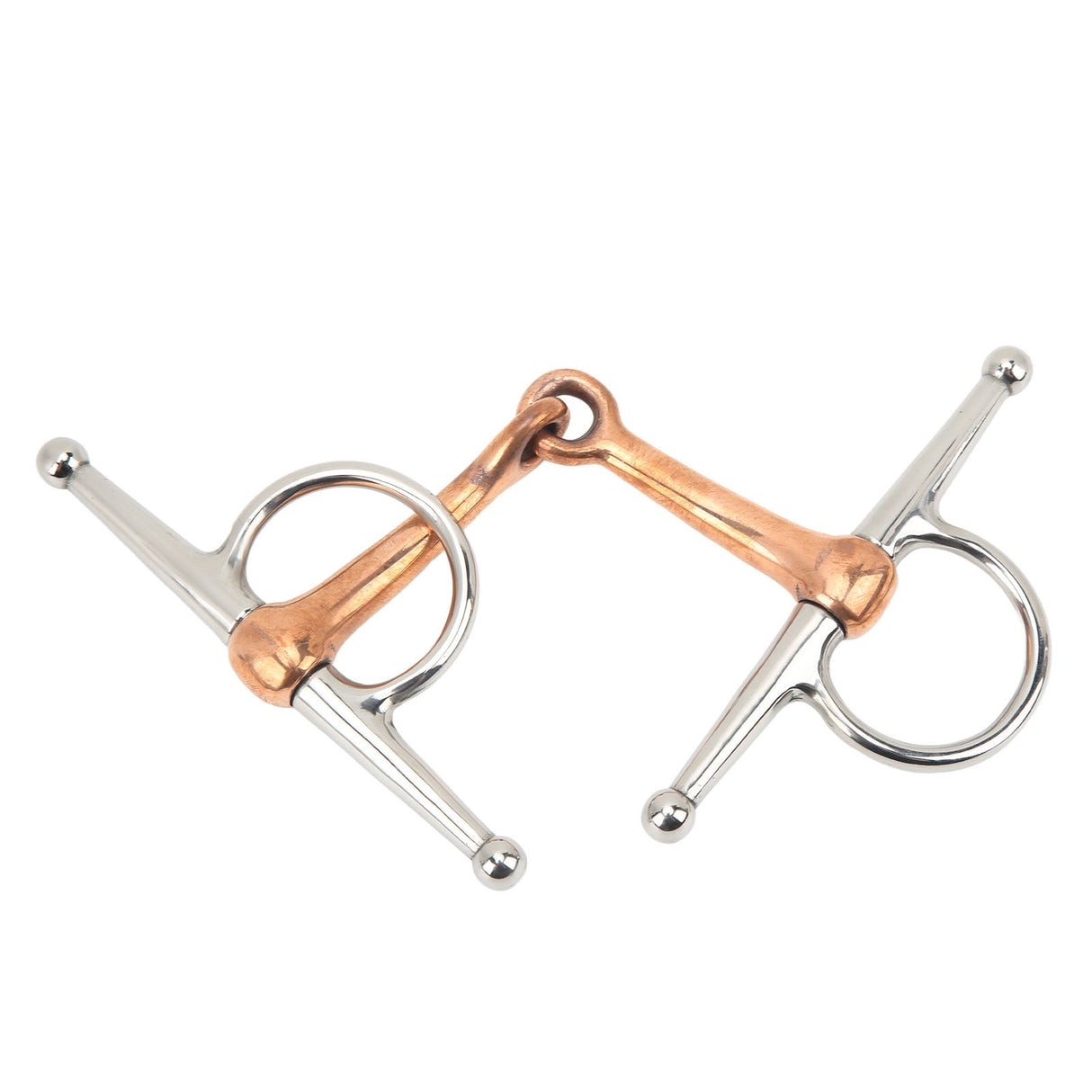Horse Full Cheek Snaffle Stainless Steel Ring Snaffle Bit for Outdoor Horse Accessories 125mm