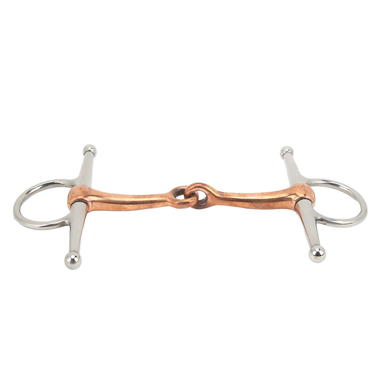 Horse Full Cheek Snaffle Stainless Steel Ring Snaffle Bit for Outdoor Horse Accessories 125mm
