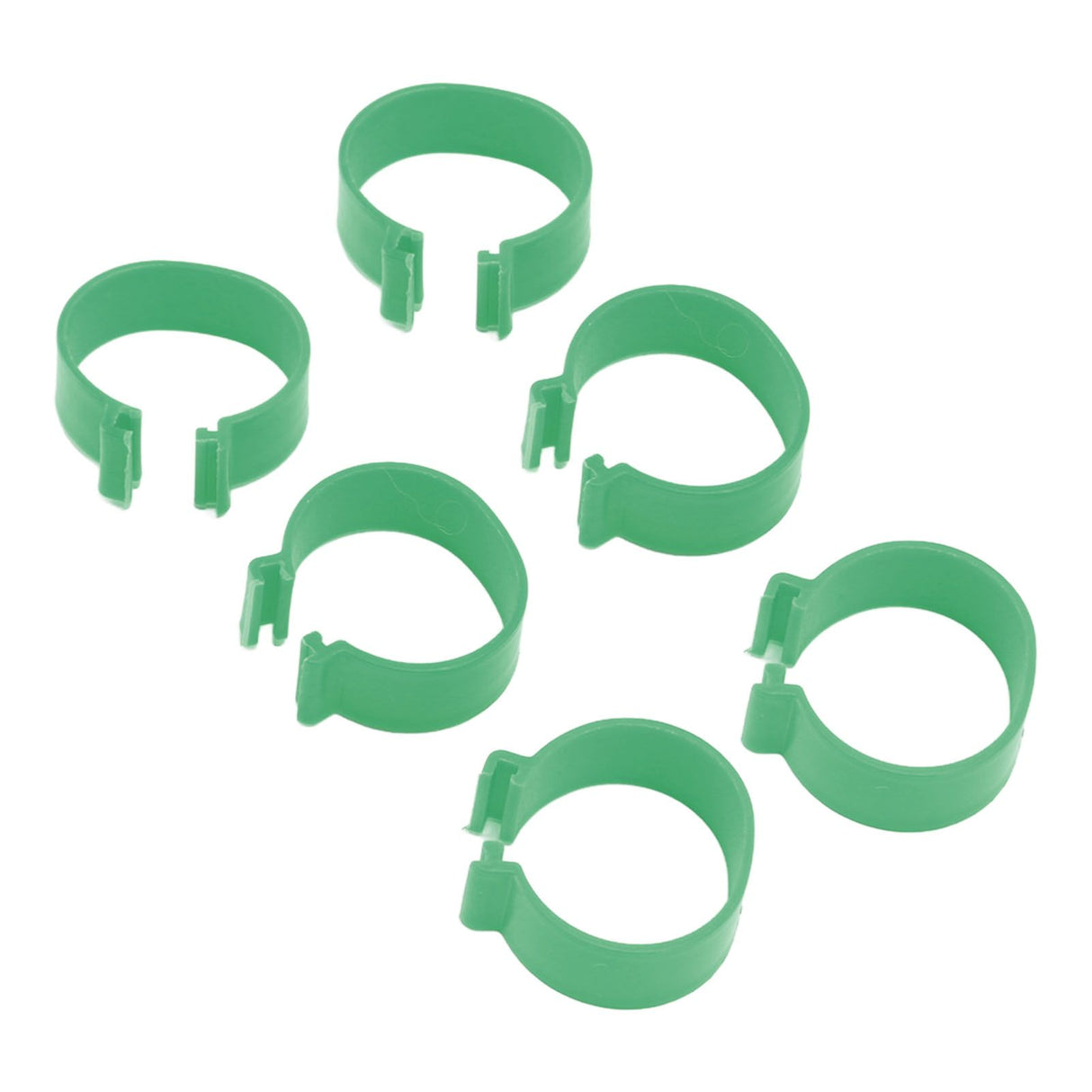 100 Pcs Poultry Feet Ring Open Type Buckle Breeding Chicken Duck Goose Foot Ring Chicken Accessory Green 18mm