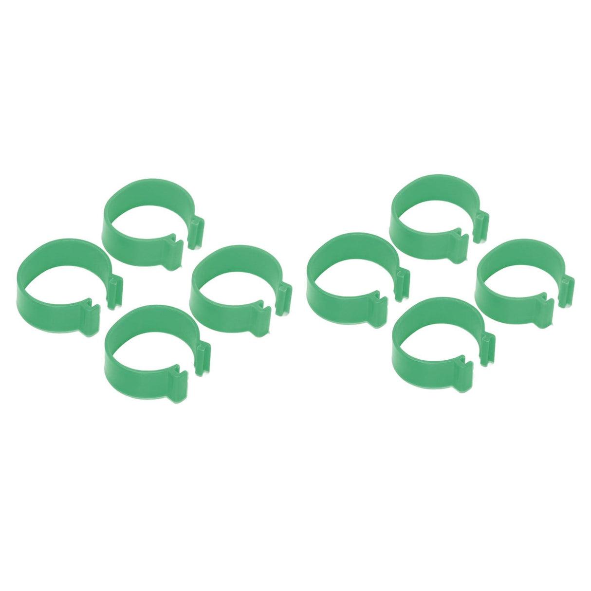 100 Pcs Poultry Feet Ring Open Type Buckle Breeding Chicken Duck Goose Foot Ring Chicken Accessory Green 18mm