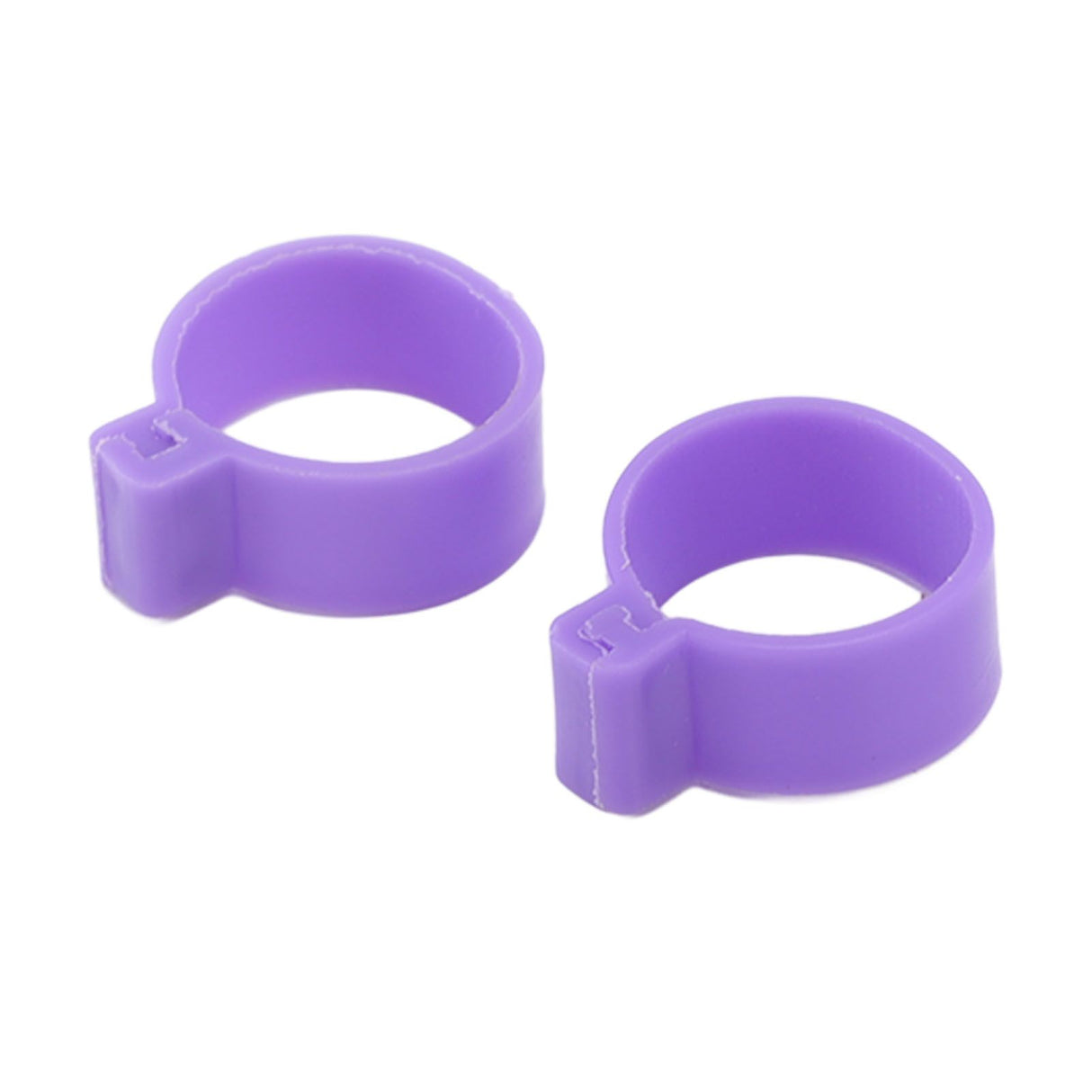 100 PCS Chicken Foot Ring Duck Hen Goose Legs Rings Clip Poultry Foot Ring Farming Tools Purple 16mm/0.63in