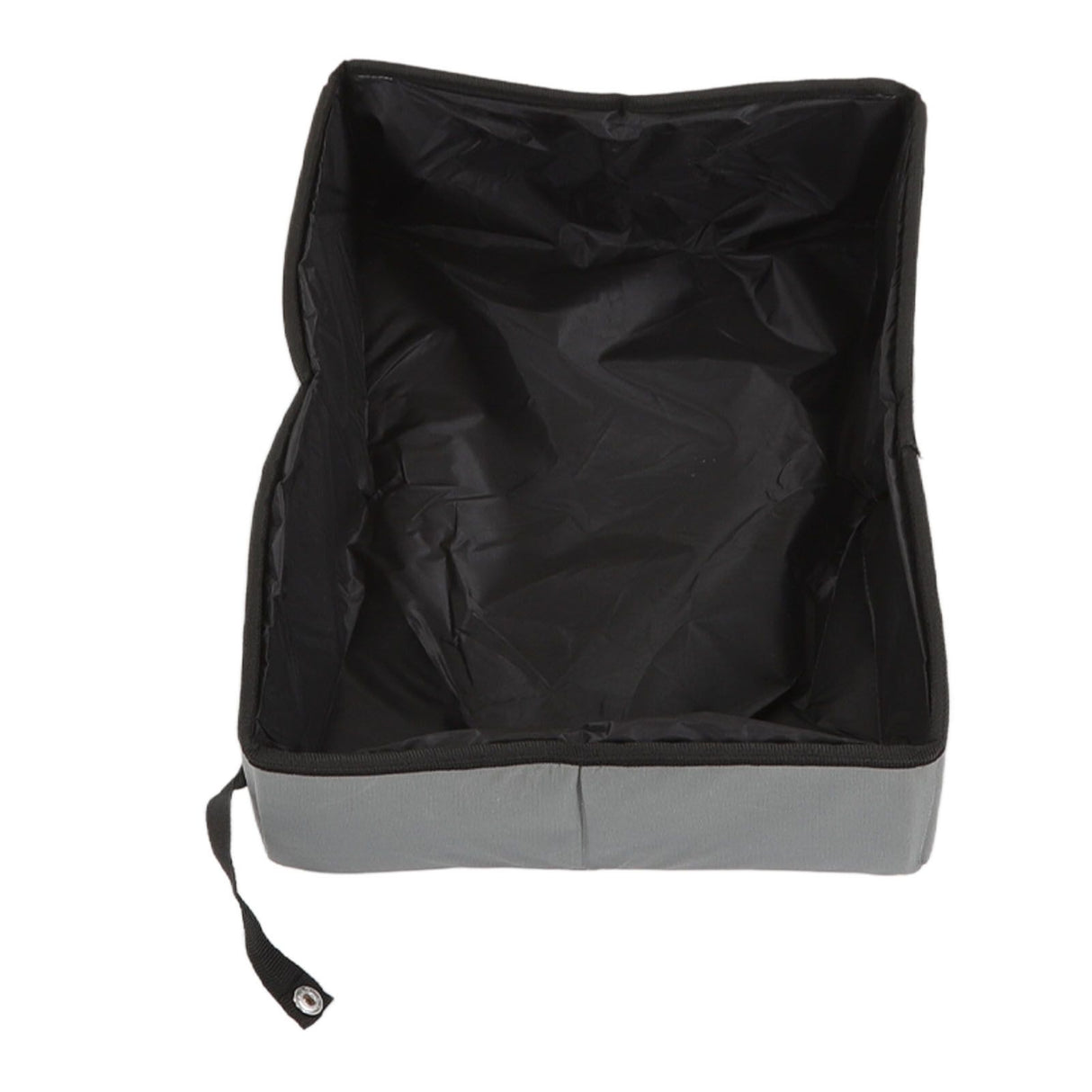 Collapsible Cat Litter Box Cloth Waterproof Outdoor Portable Cat Litter Box for Travel S Grey