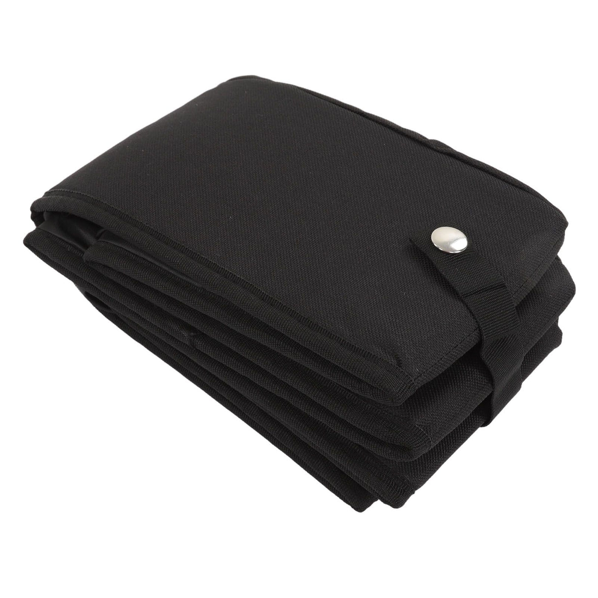 Collapsible Cat Litter Box Cloth Waterproof Outdoor Portable Cat Litter Box for Travel M Black