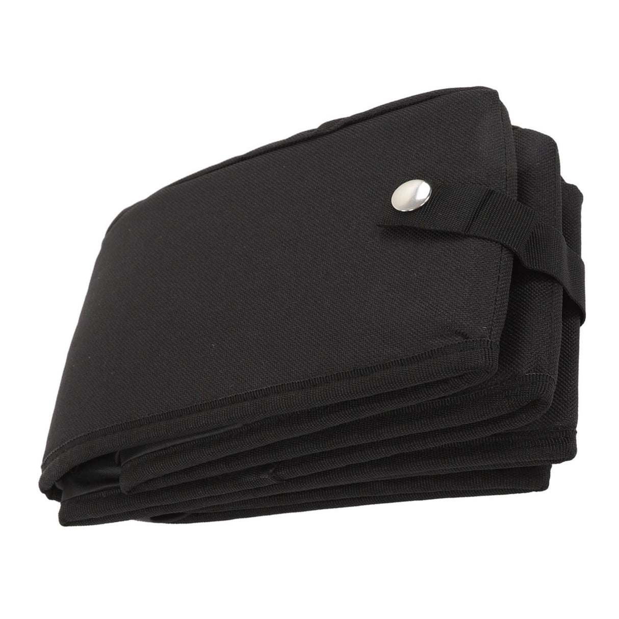 Collapsible Cat Litter Box Cloth Waterproof Outdoor Portable Cat Litter Box for Travel M Black