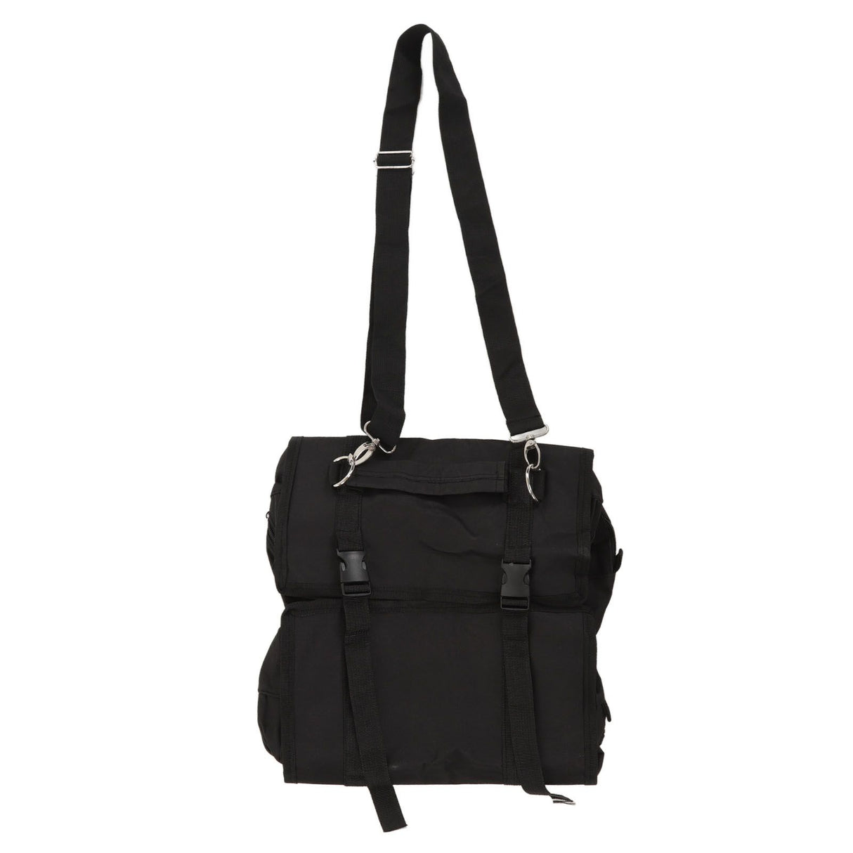 Roll Up Tool Bag 600D Oxford Cloth Detachable Storage Shoulder Bag for Hardware Electrician Tool Black