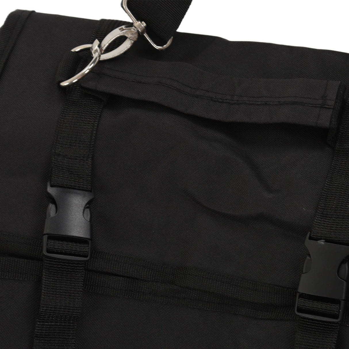 Roll Up Tool Bag 600D Oxford Cloth Detachable Storage Shoulder Bag for Hardware Electrician Tool Black