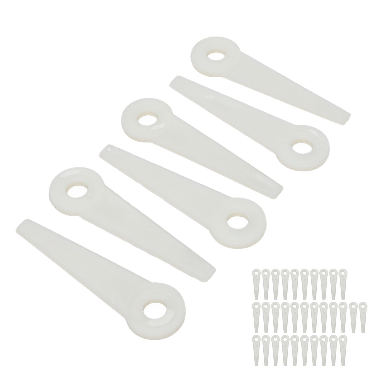 32PCS Plastic Cutter Blades Lawn Mower Blade Replacement Grass Trimmer Head Accessories