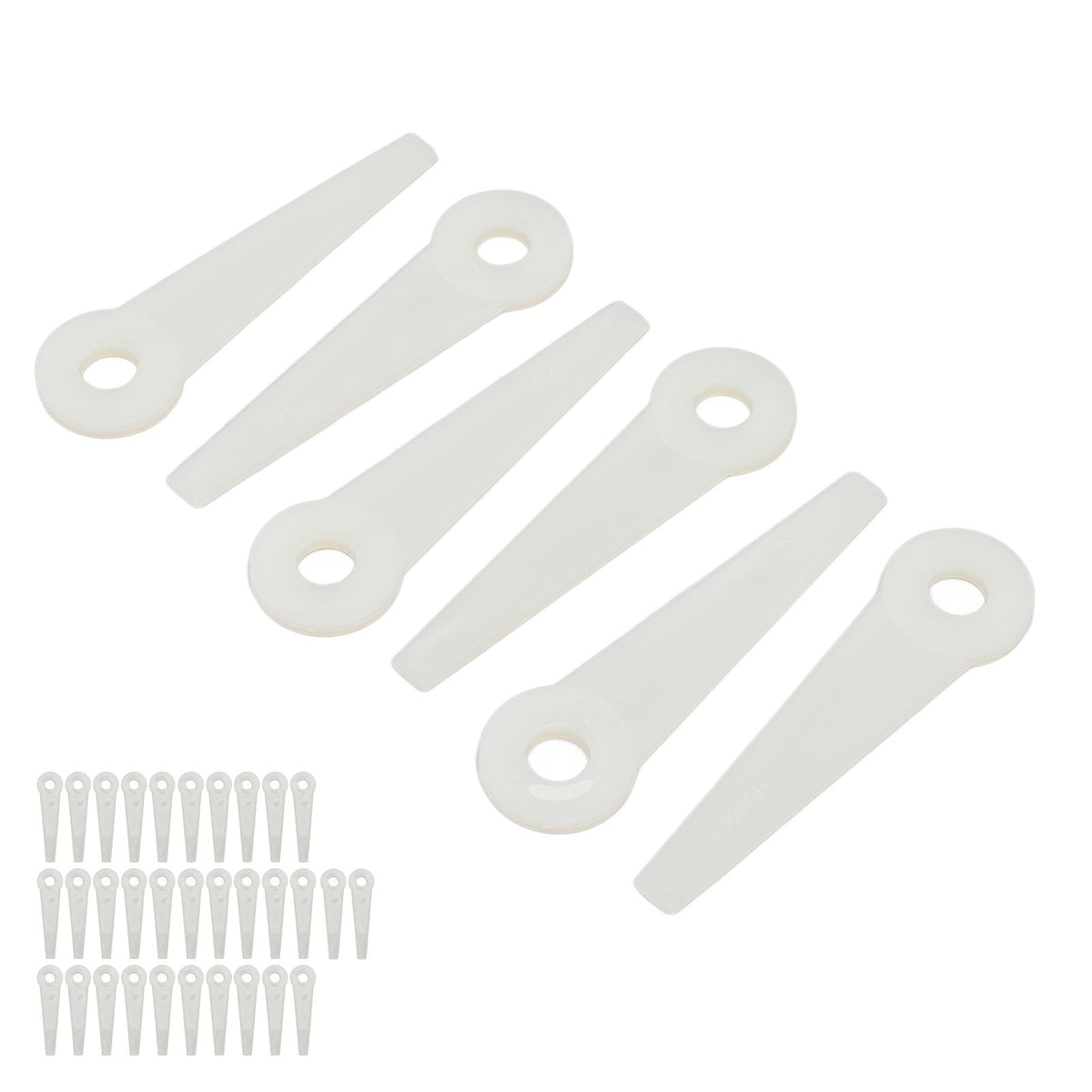 32PCS Plastic Cutter Blades Lawn Mower Blade Replacement Grass Trimmer Head Accessories