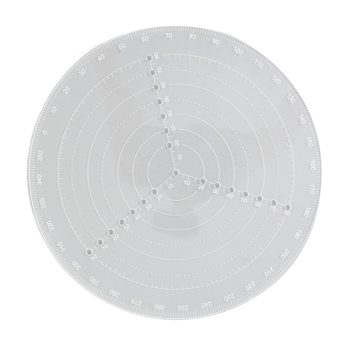 Round Center Finder Acrylic Semi Transparent Compass Drawing Measurement Tools for Woodwork Turning