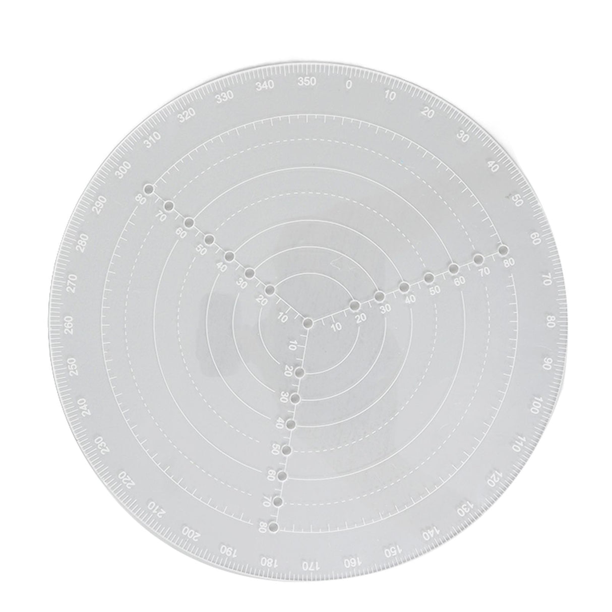 Round Center Finder Acrylic Semi Transparent Compass Drawing Measurement Tools for Woodwork Turning