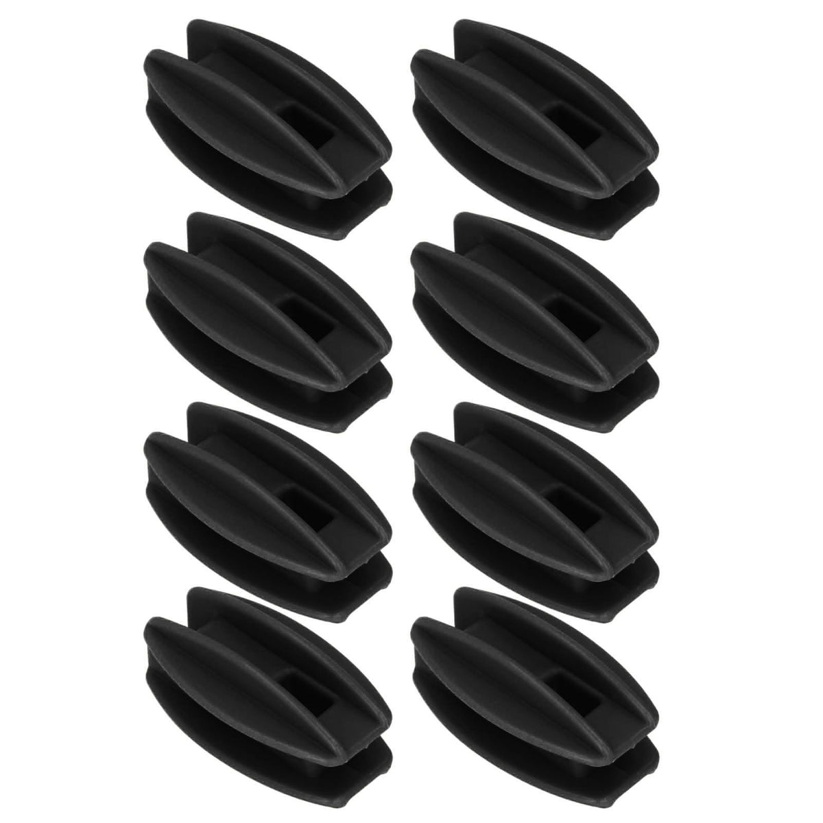100PCS Electric Fence Insulator Weather Resistant ABS Square Tube Post Insulator for Steel Wire Black