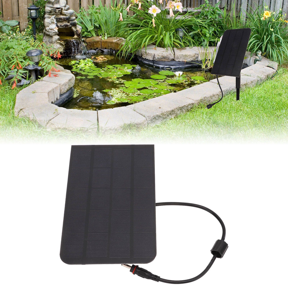 Solar Oxygen Pump 2.5W High Power Lightweight Fishing Pool Oxygen Pump for Outdoor 5V