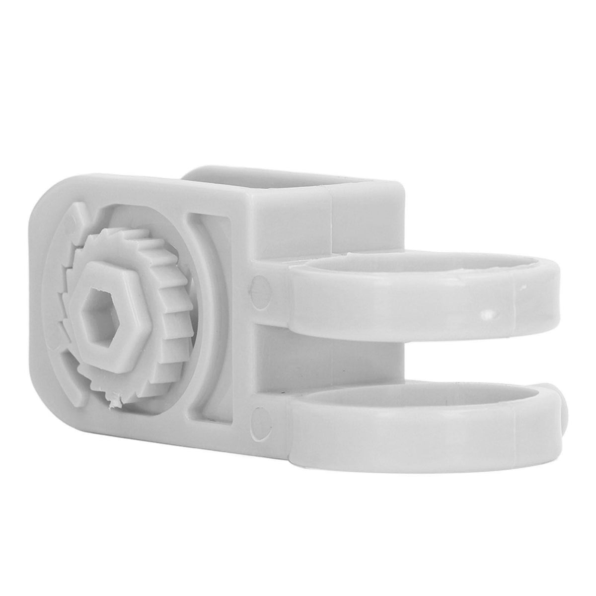 40Pcs Electric Fence Insulator Tightener Firmly Fixing Corrosion Resistance Tube Post Insulator Tensioner Grey