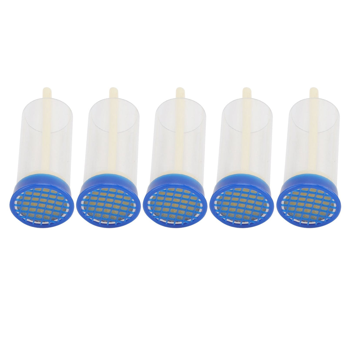 5Pcs Queen Bee Marking Cage Soft Safe Lightweight Queen Bee Marking Cage Bottle Marker for Gardening Potted Plants