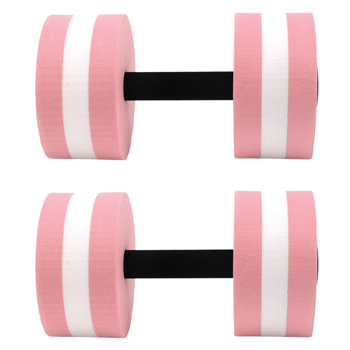 2 PCS EVA Water Floating Dumbbell Yoga Exercise Water Foam Dumbbell Fitness Tool for Men Women Kids Pink