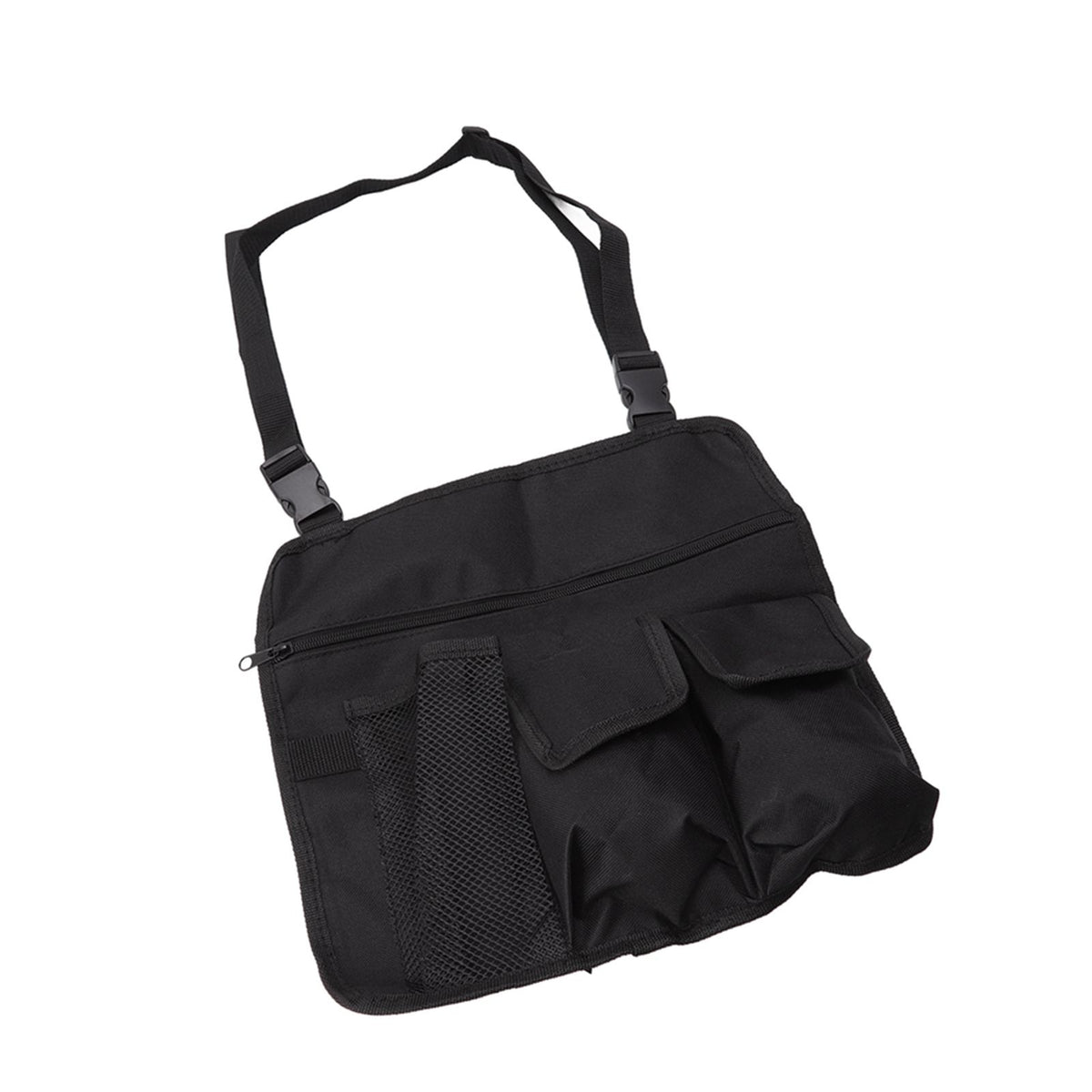 Camping Chair Hanging Bag Waterproof Oxford Cloth Adjustable Portable Beach Chairs Side Storage Bags for Outdoor Black