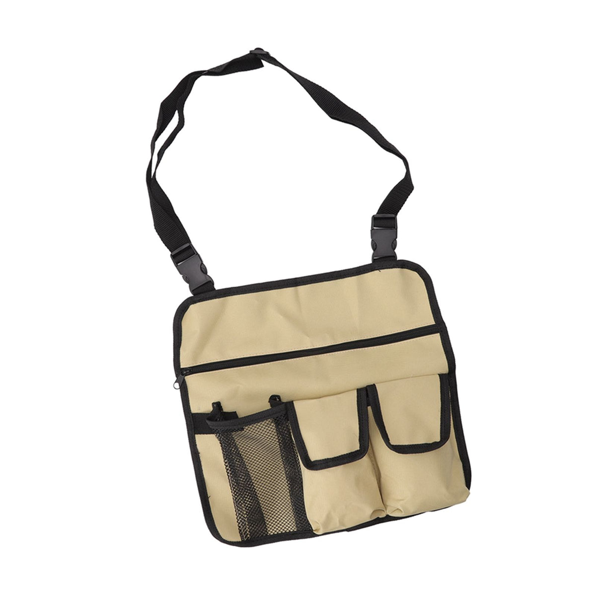 Camping Chair Hanging Bag Waterproof Oxford Cloth Adjustable Portable Beach Chairs Side Storage Bags for Outdoor Khaki