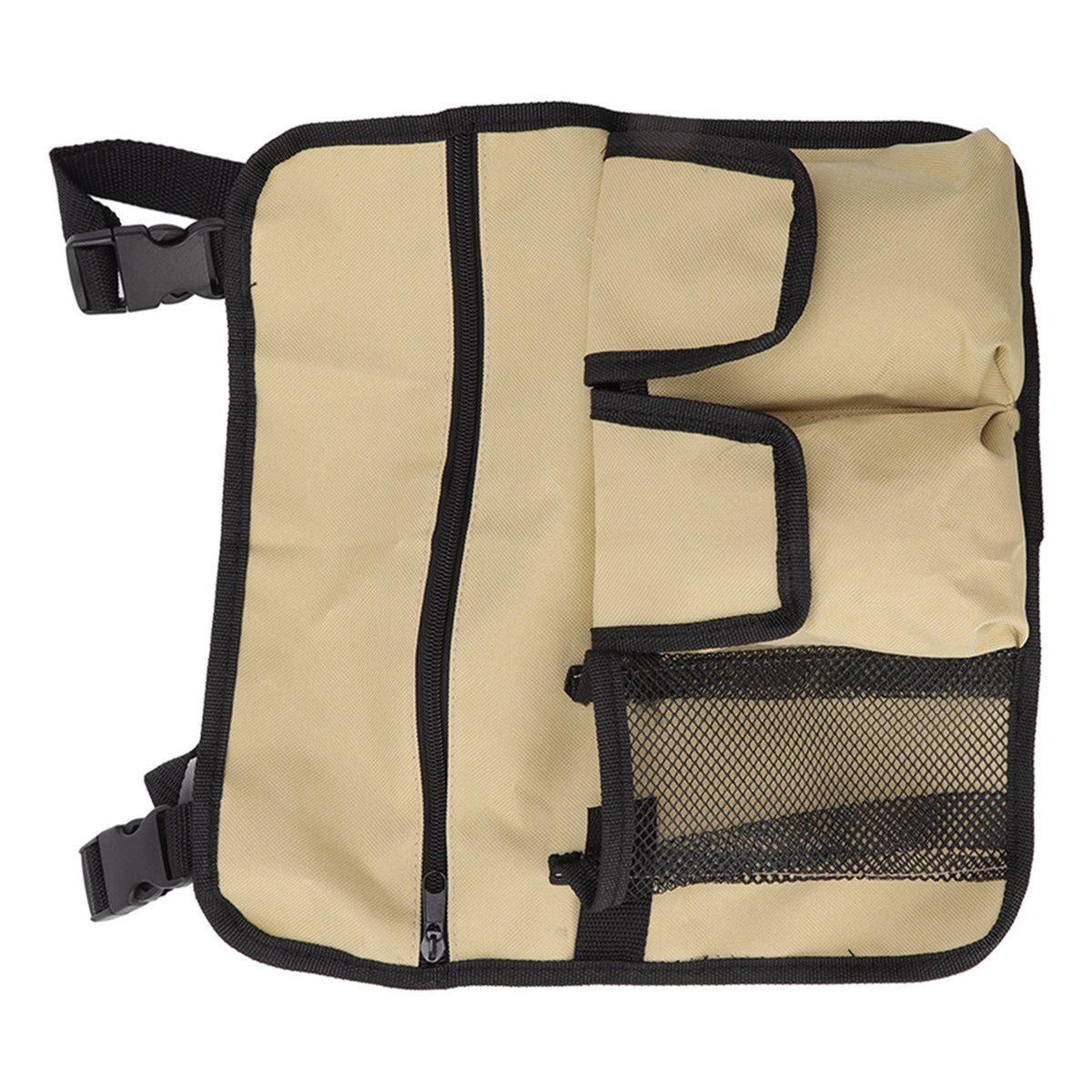Camping Chair Hanging Bag Waterproof Oxford Cloth Adjustable Portable Beach Chairs Side Storage Bags for Outdoor Khaki