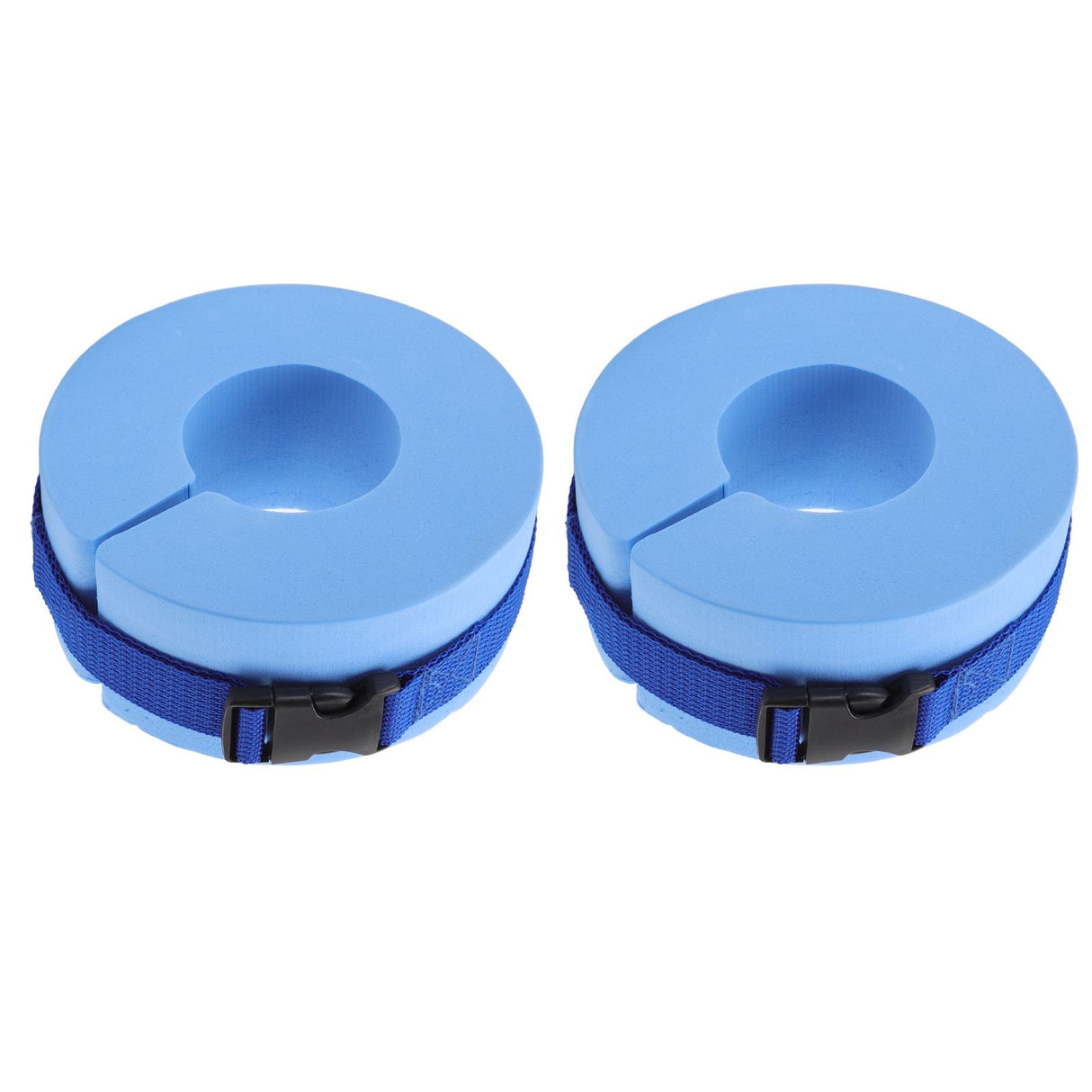 2 Pcs Thicken Baby Swim Cuffs EVA Children's Swimming Buoyancy Foam Arm Ring Kid's Swmming Equipment Blue Belt