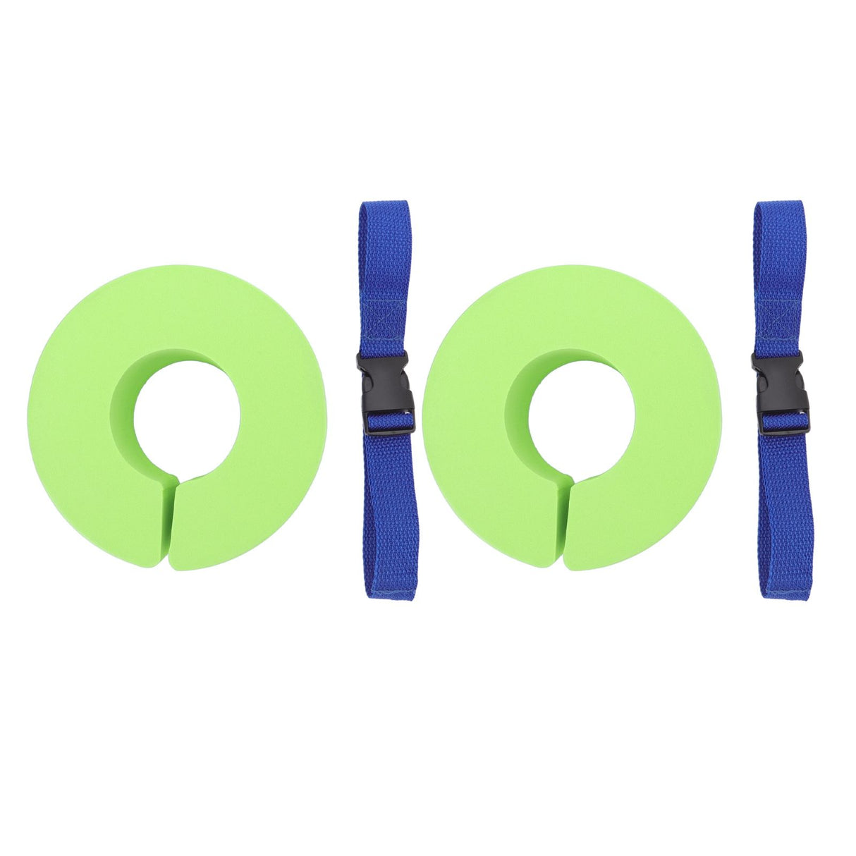 2 Pcs Thicken Baby Swim Cuffs EVA Children's Swimming Buoyancy Foam Arm Ring Kid's Swmming Equipment Green Belt