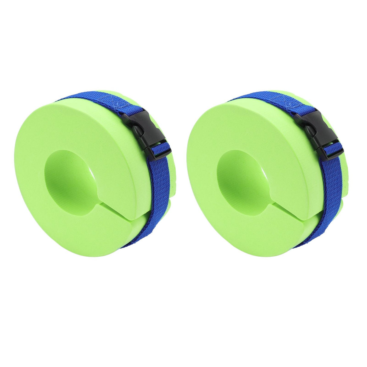 2 Pcs Thicken Baby Swim Cuffs EVA Children's Swimming Buoyancy Foam Arm Ring Kid's Swmming Equipment Green Belt