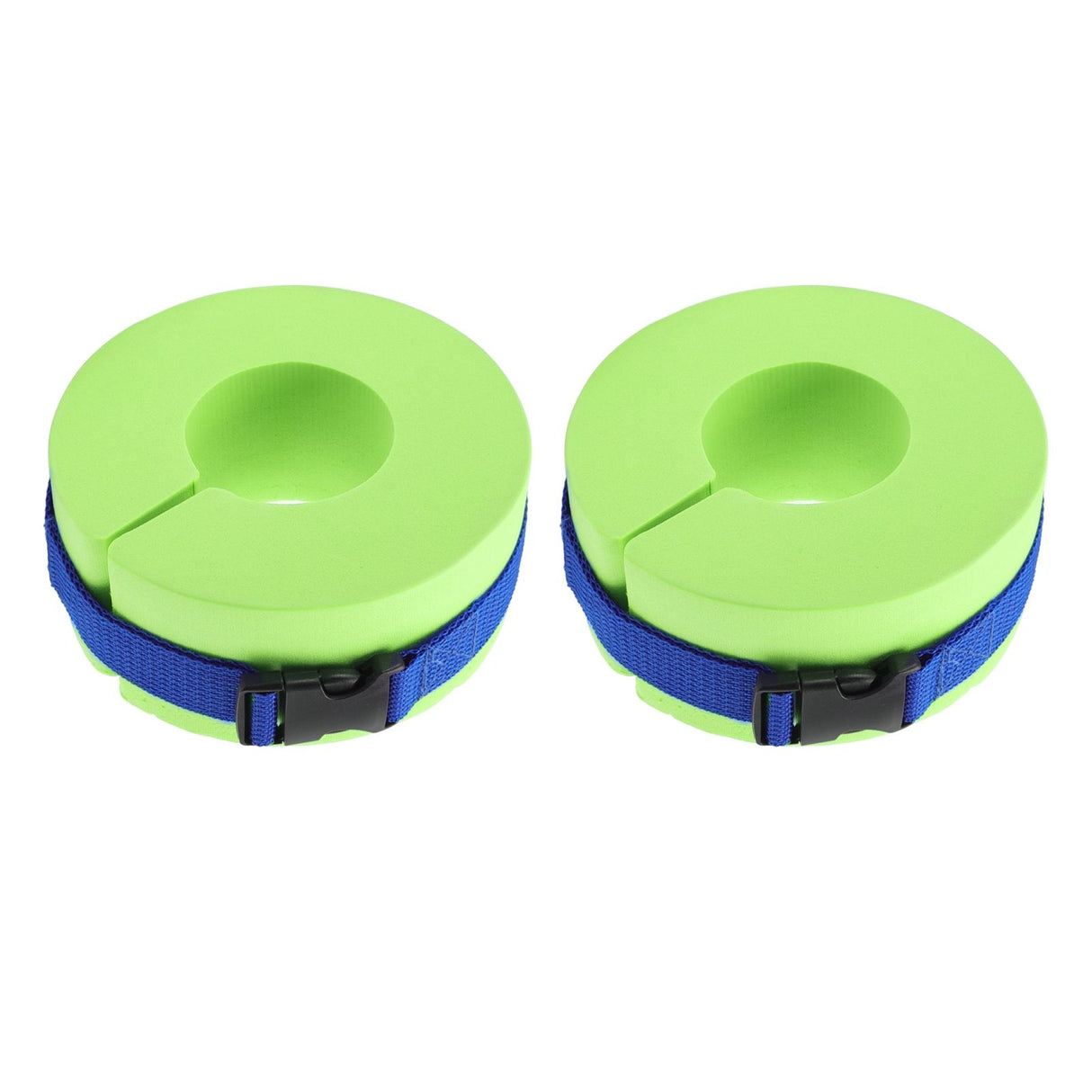 2 Pcs Thicken Baby Swim Cuffs EVA Children's Swimming Buoyancy Foam Arm Ring Kid's Swmming Equipment Green Belt