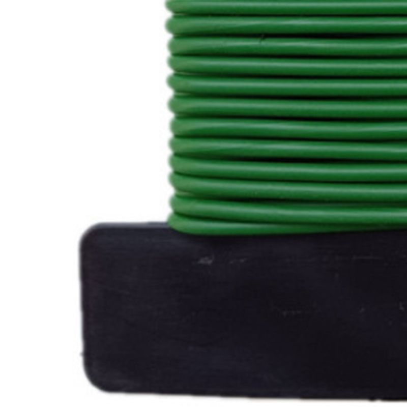 Twist Tie Plant Cable Support Twine Plastic Coated Iron Wire Tool for Garden Horticulture 2.8mm X 20m / 0.11in X 65.62ft