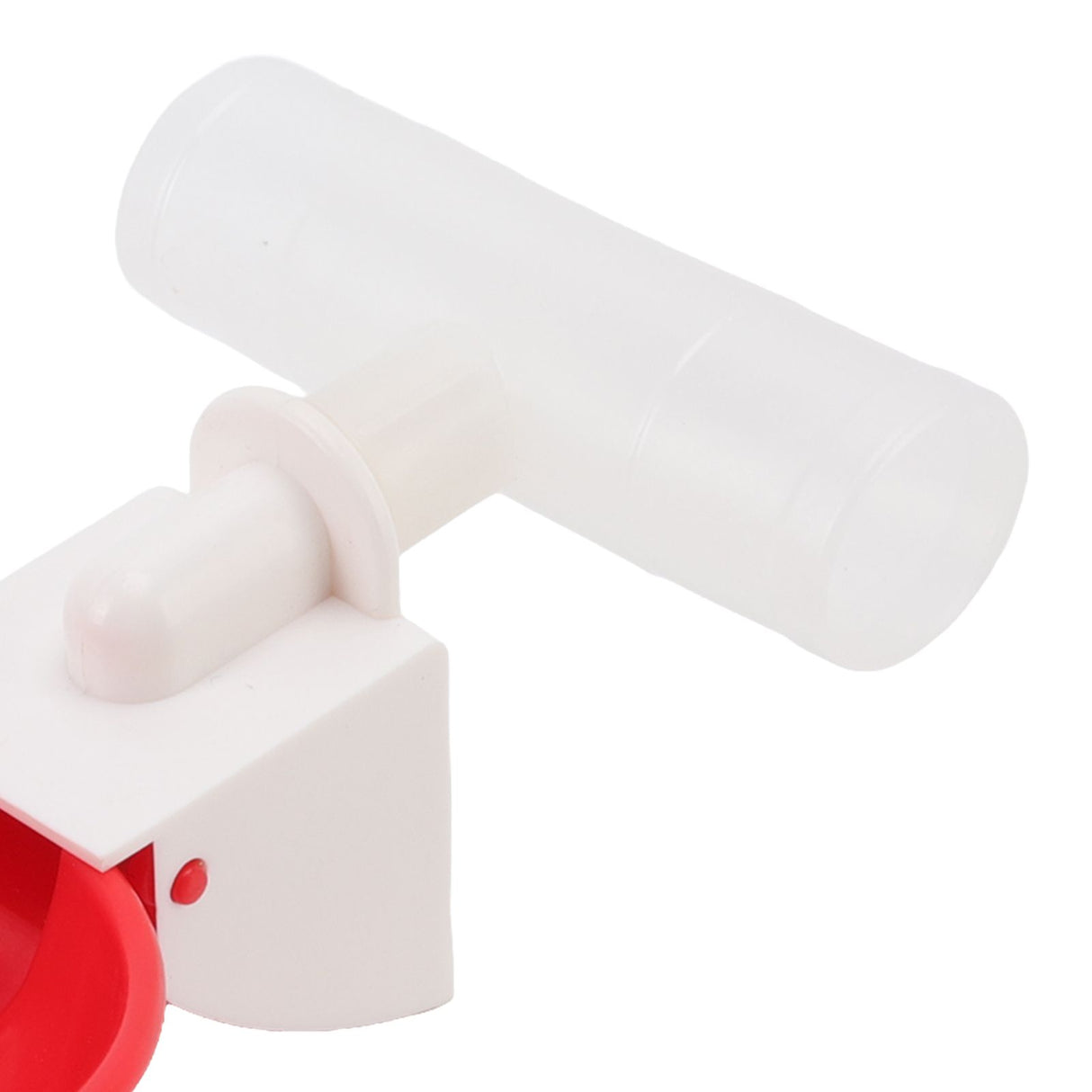 10 Set Chicken Drinking Cup Automatic Water Drinker Big Red Plastic Bowl for Duck Bird Hen G3/4