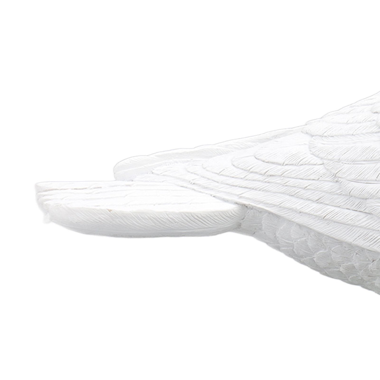 Artificial White Doves Ornament High Simulation Resin White Feather Birds Ornaments for Garden Home Decoration Head Towards The Left White Dove