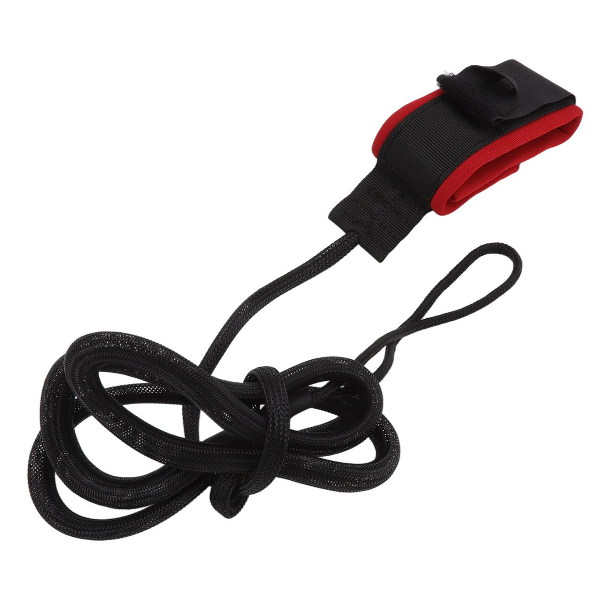 Surfboard Foot Rope Adjustable Ankle Cuffs Paddle Board Safety Lifeline Outdoor Accessories Black and Red