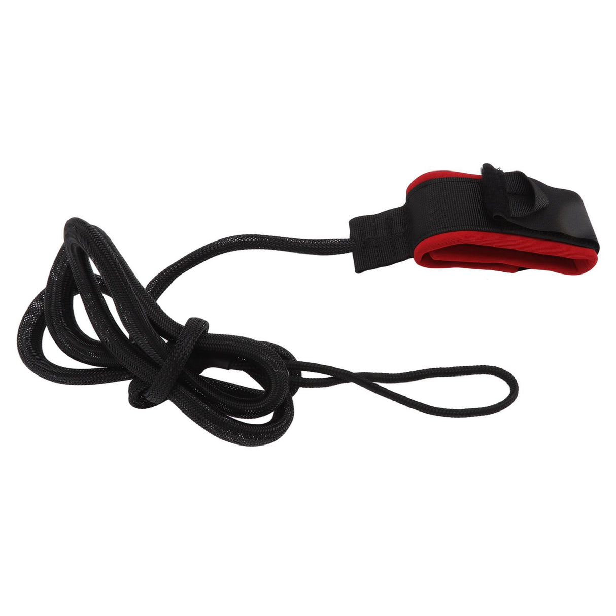 Surfboard Foot Rope Adjustable Ankle Cuffs Paddle Board Safety Lifeline Outdoor Accessories Black and Red
