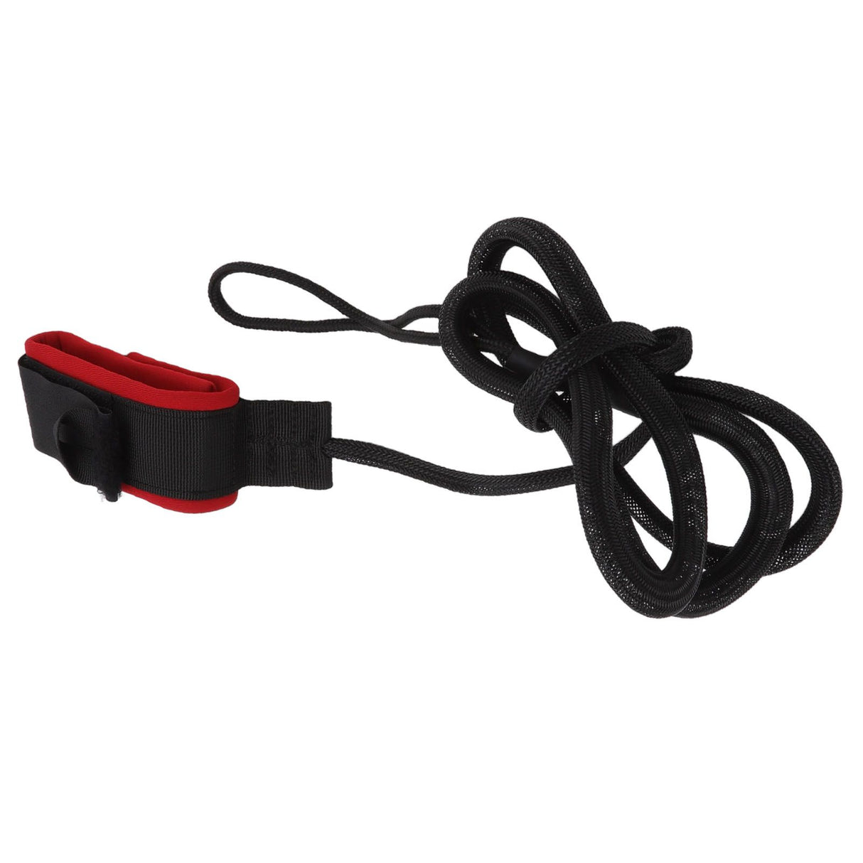 Surfboard Foot Rope Adjustable Ankle Cuffs Paddle Board Safety Lifeline Outdoor Accessories Black and Red